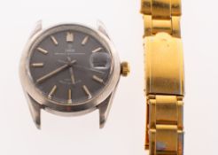 Tudor Prince Oyster Date a gentleman's 1960s stainless-steel wrist watch the grey dial having