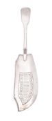 A George IV silver fish slice, Fiddle pattern, crested, by William Chawner, London 1820; 12.3