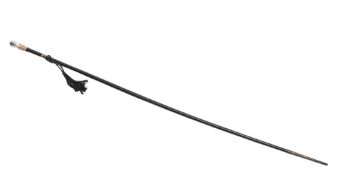 A gold mounted swagger stick, tapering form,