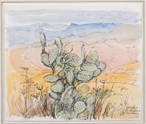 * Alan Cotton (British, b. 1936) - 'Sicily - Autumn in the Madonie Mountains' Study 3