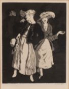 *Dame Laura Knight (British, 1877-1970) - 'Bank Holiday' - Etching with aquatint - 26.5 x 20.
