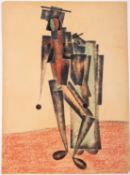 Attributed to Vladimir Vasil'evich Lebedev (Russian, 1891-1967) - A cubist study of two figures,