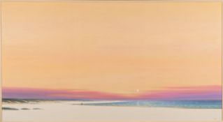 Robert Marshall (20th century British school) - Sunset beach scene - Oil on canvas -