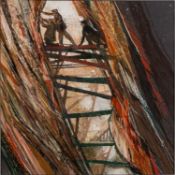 * John Scott Martin (British, 20th Century) - 'Ladderway IV Underground Cornwall'