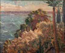 John Sharman (Australian b 1939) - An expansive landscape - Oil on board - 44 x 54cm,