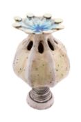Pauline Lee [Contemporary] a stoneware vessel and cover, in the form of a poppy seed head,