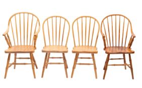 A set of four Yealmpton chairs by Jeremy Rowett, modern.