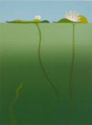 * Tully Crook (British, b 1938) - 'Water Lily' - Limited edition screenprint 105/200 - 47 x 34.
