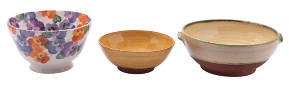Three Washfied Pottery bowls,