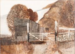 K. W. Doughty (British school, 20th Century) - 'Gateway, Mole's Chamber' - Oil on board - 28 x 38.