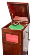 An Aolian Vocalion Graduola mahogany cabinet gramophone.