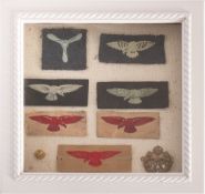 A collection of WWII and later RAF badges.