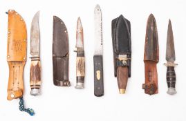 A William Rodgers, Sheffield horn handled knife.