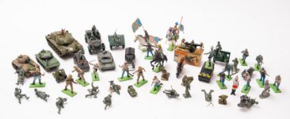 A collection of Britains Deetail US Civil War model soldiers.