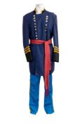 A reproduction American Civil War uniform. Comprising jacket, trousers and hat.