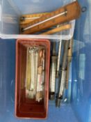 A collection of early 20th century bath and other thermometers ,
