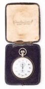 An early 20th Century white metal cased stopwatch, maker Venner Time Switches Ltd.