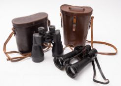 A pair of Barr & Stroud, Glasgow, 7x CF41 military binoculars.