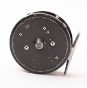 A Hardy Bros, Alnwick The LRH Lightweight 3-1/8' fly fishing reel. In suede reel bag.