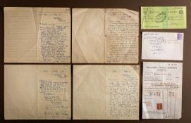The Kray Twins. A group of four manuscript letters from Ronald and Reggie Kray to Violet Kray.