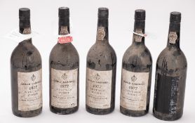 Four bottles of Gould Campbell 1977 vintage port.