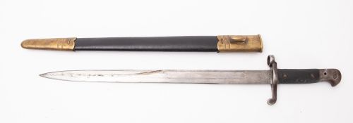 A British 1887 pattern bayonet, maker Wilkinson Sword Company, London,