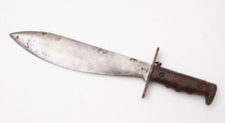 A WWI United States Bolo knife, maker Springfield Armoury.