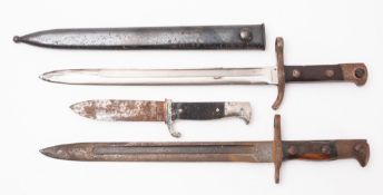 An American 1892 Krag-Jorgensen bayonet,