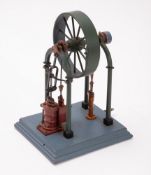 A scale model of a single piston engine.