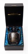 A limited edition decanter of Morrison Bowmore QE2 Highland malt scotch whisky.