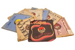 A group of over sixty Jazz 78 rpm records, mostly in very good condition.