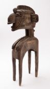 A 20th Century African carved wood 'Baga Nimba' shoulder mask.