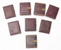 A collection of eight late 19th Century 1/9th plate daguerreotypes.