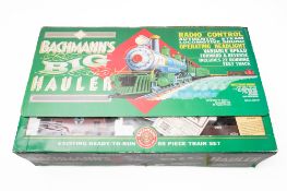 A G gauge Bachmann Big Hauler radio controlled train set.