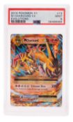 A 2016 Pokemon XY Charizard Ex Evolutions. Graded PSA 9 in plastic slab, card number 584890089.