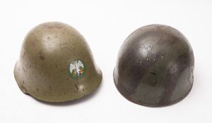 A 1970s British steel Paratroopers helmet.