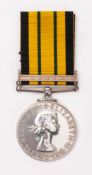 A QEII Africa General Service Medal with Kenya clasp awarded to IP DR Allen.