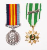 A QEII Vietnam Medal pair awarded to 42843 RC Martin.