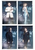 James Bond: Four large advertising posters for the film Spectre.