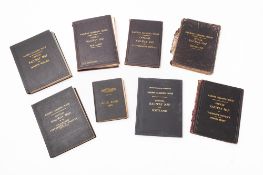 Seven early 20th Century Official Railway Maps.