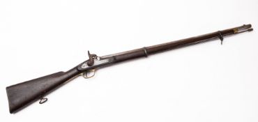An Enfield 1858 pattern percussion cap rifle. No visible serial number.