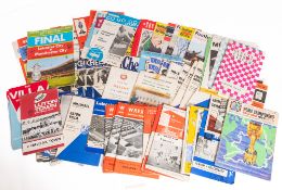 A collection of 1960s and later football programmes.