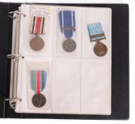 Three United Nations Medals.