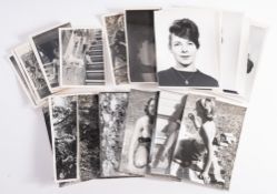 Erotica. A collection of black and white nude, striptease and portrait studies circa 1950's/60's.