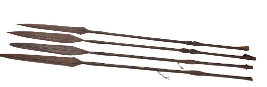 Four 20th Century African tribal style spears.