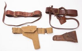 A USA WWII leather holster for a 1911 colt.