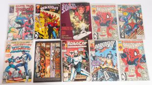 Spiderman, A collection of 1980s and later comic books.