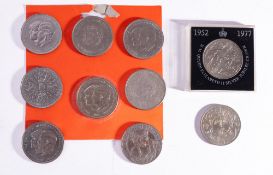 A collection of mainly British coins including pre-1947 silver etc.