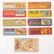 A group of nine Walt Disney magic lantern lithograph printed slide sets,