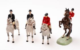 Four Beswick Hunting figures.